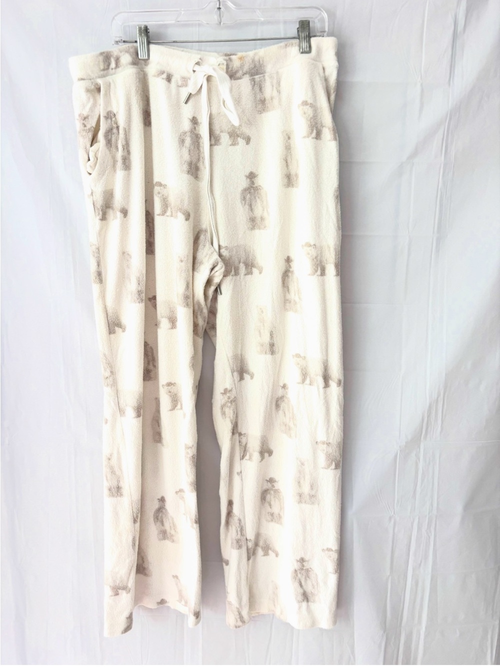 NWOT aerie Cream Polar Bear Lounger PJ Pants SZ XL